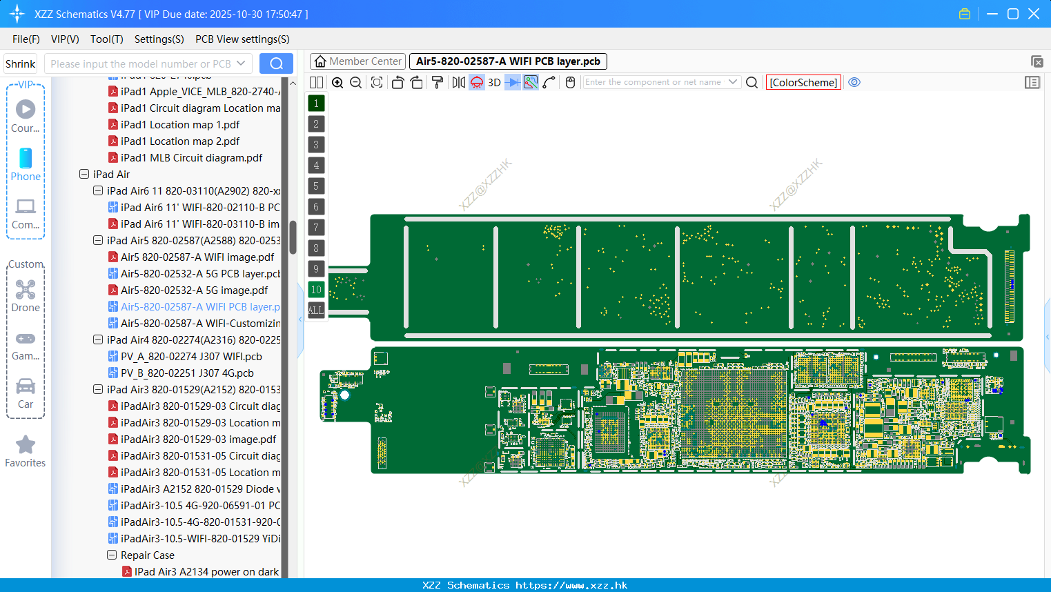 IPad Air5-820-02587-A WIFI PCB Layer